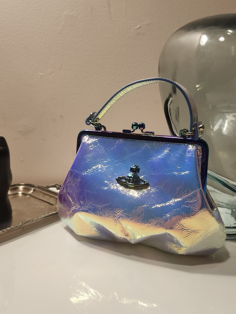 Vivienne Westwood BNIB Iridescent ORB Holographic- Bag - 2019 - Picture 2 of 16
